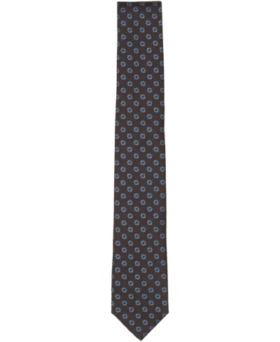 Bar Iii Men's Chancery Floral Pattern Tie, Macy's Exclusive In Brown