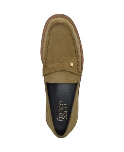 Franco Sarto Women's Yulisa Round Toe Penny Loafers In Green