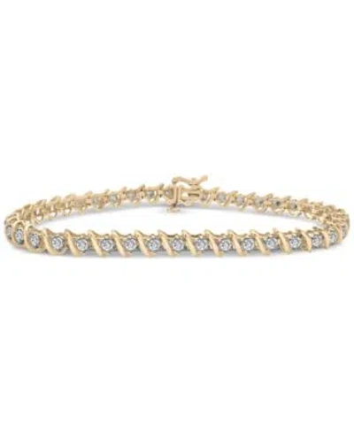 Macy's Diamond Bracelet Collection 1 7 8 Ct. T.w. 2 1 2 Ct. T.w. In 14k White Or Yellow Gold 6 1 2 To 9 In Gold