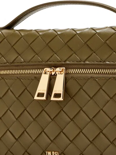 Jw Pei Woven Top-handle Satchel In Green