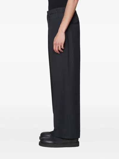 Our Legacy Centre-fold Twill Trousers In Black