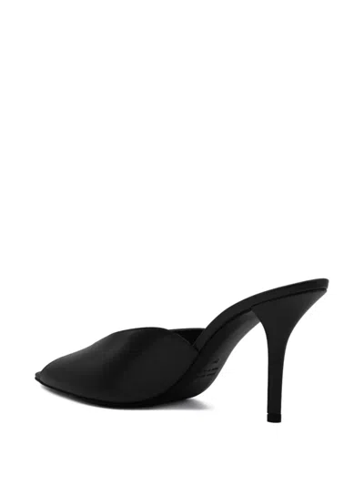 Gia Borghini Women Black Leather Heels, 3.5 Luxury Pumps & Heels For Women Darveys In Black