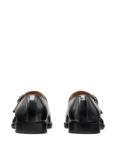 Maison Margiela Tabi Leather Mary Jane Loafers In Black
