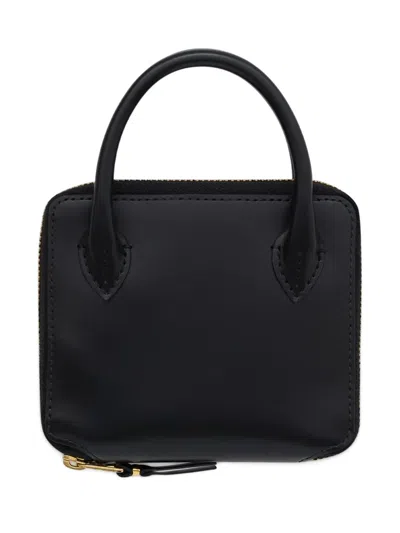 Comme Des Garçons Zip Top-handle Wallet In Black