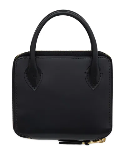 Comme Des Garçons Zip Top-handle Wallet In Black