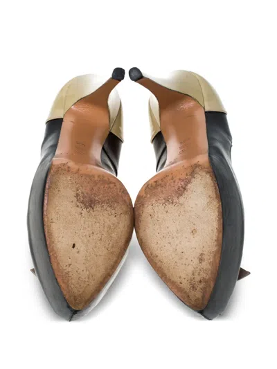 Pre-owned Casadei Vintage 145mm Leather Heeled Pumps In Black