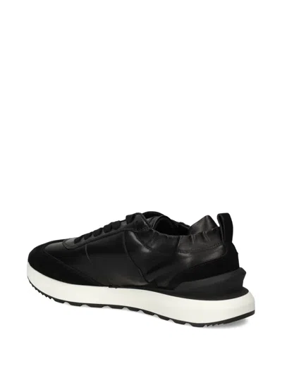 Roberto Cavalli Logo-embossed Panelled Sneakers In Black