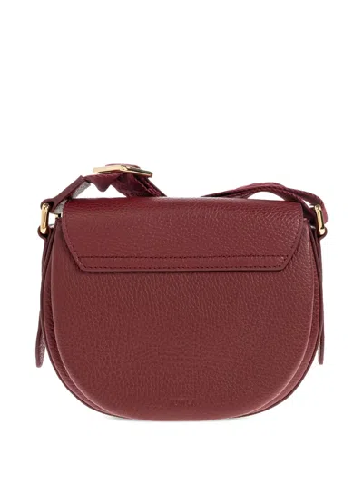 Furla Mini Lotus Shoulder Bag In Burgundy
