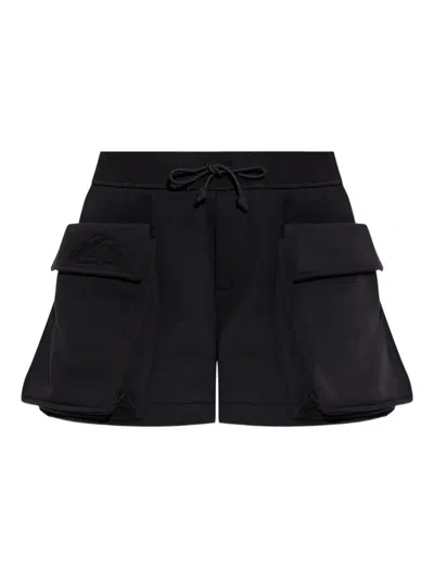 Dsquared2 Flap Pocket Drawstring Shorts In Black