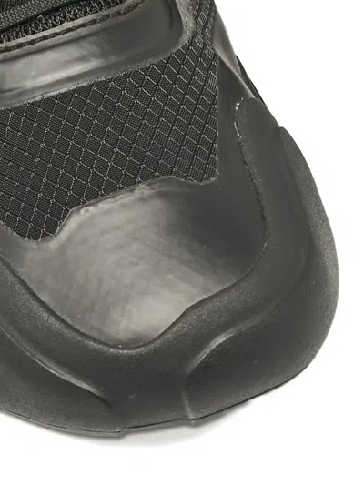 Pre-owned Prada Mesh-panel Sneakers In Black