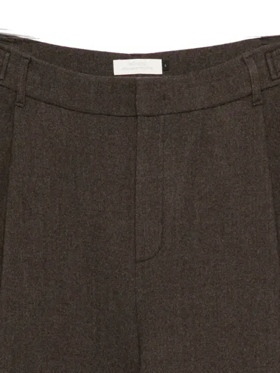 Amomento Pleated Trousers In Brown