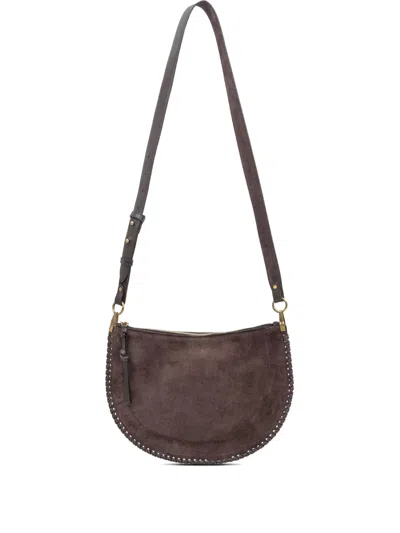 Isabel Marant Oskan Soft Zip Bag In Suede Brown In Brown