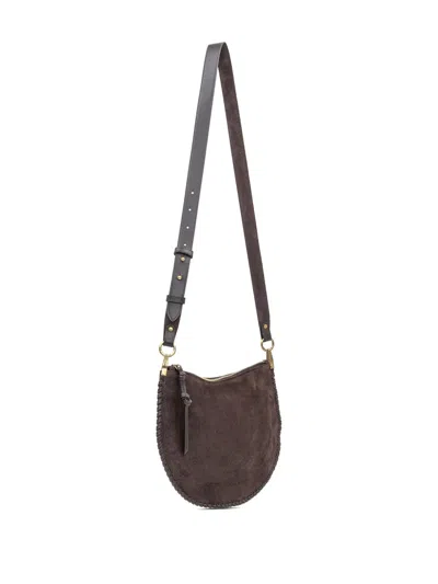 Isabel Marant Oskan Soft Zip Bag In Suede Brown In Brown