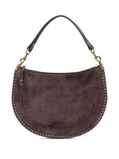 Isabel Marant Oskan Soft Zip Bag In Suede Brown In Brown