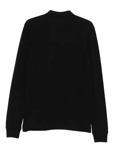 Superdry Long-sleeve Polo Shirt In Black
