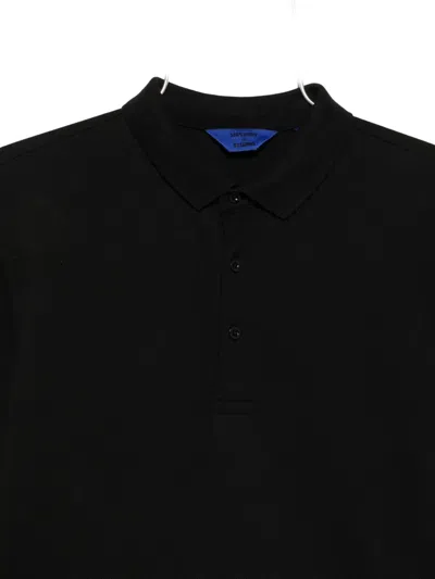 Superdry Long-sleeve Polo Shirt In Black