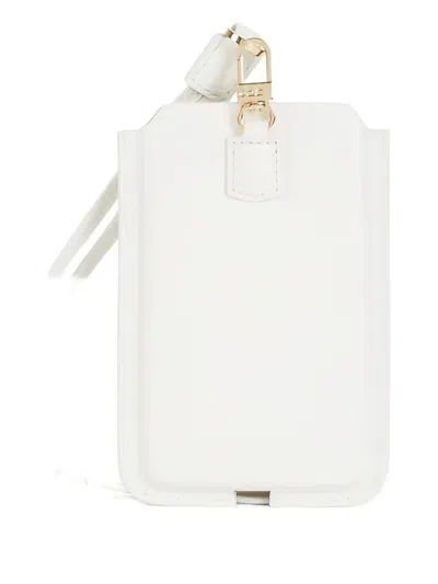 Elisabetta Franchi Crocodile-print Phone Case In White