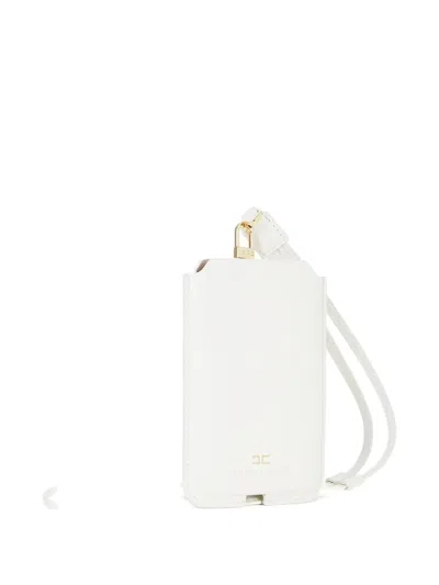 Elisabetta Franchi Crocodile-print Phone Case In White