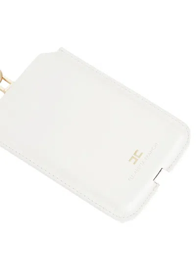 Elisabetta Franchi Crocodile-print Phone Case In White