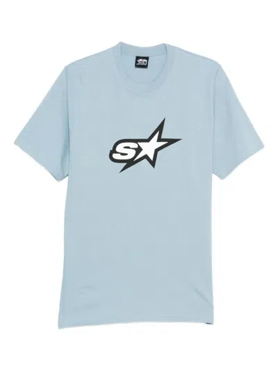 Stussy Graphic-print T-shirt In Blue