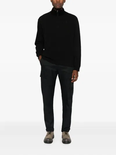 C.p. Company Cp Company Cargo Pant In Tecnical Panama In Black