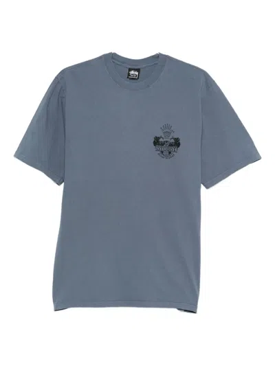 Stussy Graphic-print T-shirt In Blue