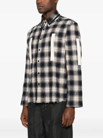 Craig Green Checkered Shirt In Black