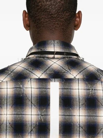 Craig Green Checkered Shirt In Black