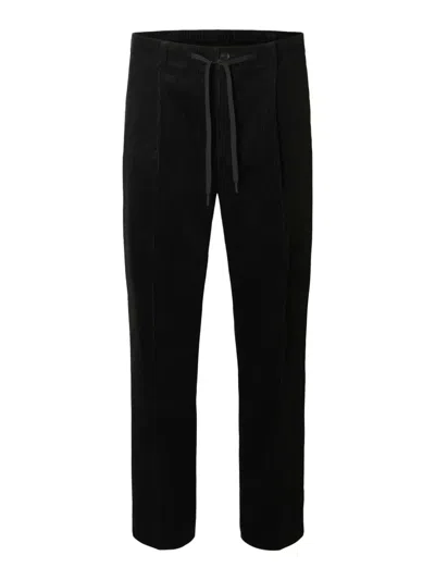 Selected Drawstring Trousers In Black