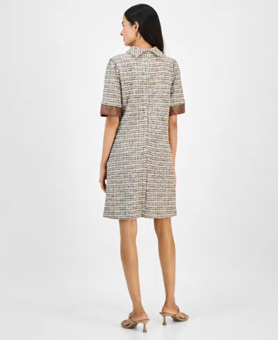 Julia Jordan Boucle Shift Dress In Multi