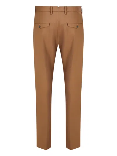 Nine In The Morning Buttoned Stretch-wool Pants In Brown