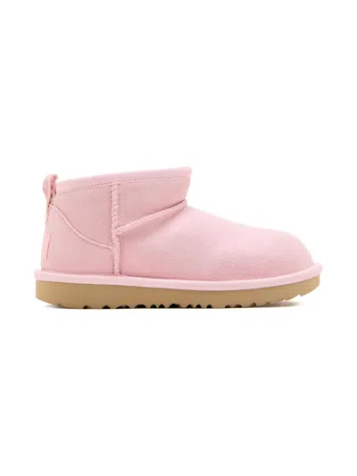 Ugg Zip Suede Boots In Pink