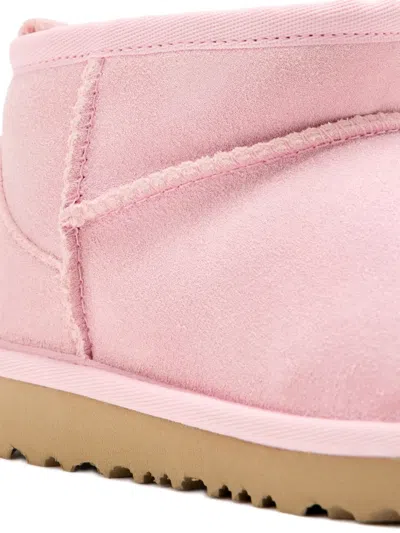 Ugg Zip Suede Boots In Pink