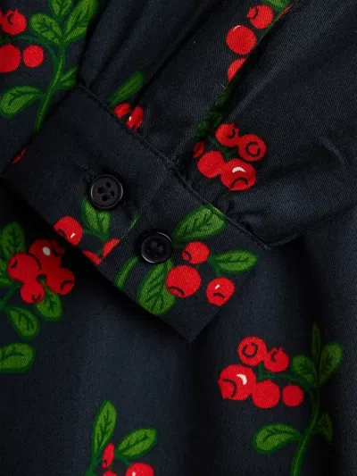 Mini Rodini Buttoned Floral Dress In Multi