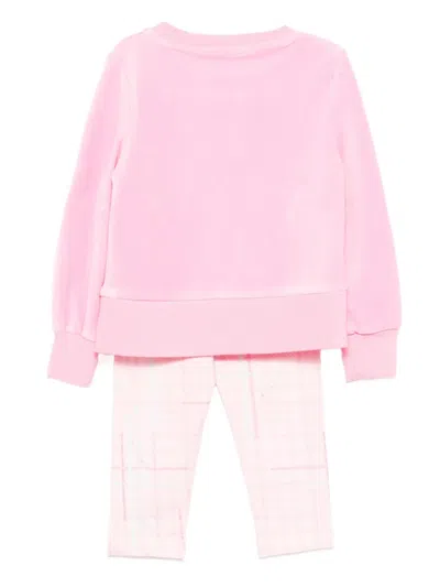 Lapin House Sequin-embellished Check Tracksuit Set In Pink