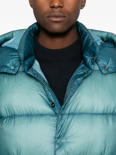 C.p. Company Hooded Padded Jacket In Blue