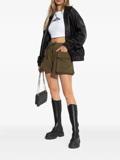 Dsquared2 Pocket Drawstring Shorts In Green