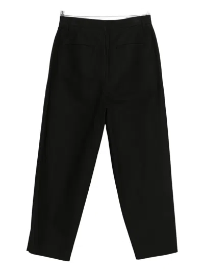 Amomento Cotton Trousers In Black