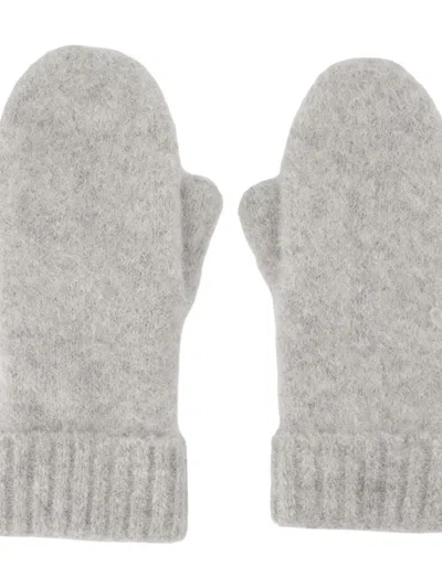 Samsoe & Samsoe Sajeanne Mitten Gloves In Gray
