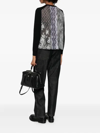 Quetsche Lace-panel Jumper In Black