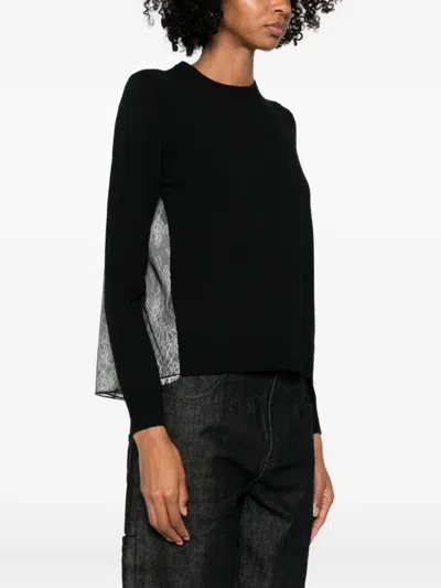 Quetsche Lace-panel Jumper In Black