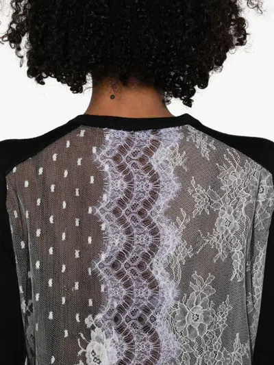 Quetsche Lace-panel Jumper In Black