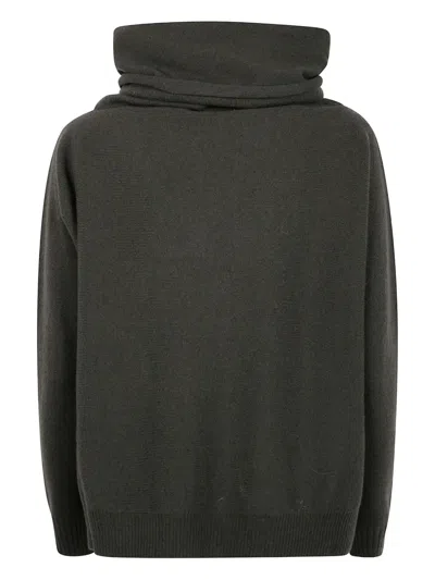 D Exterior D.exterior Cashmere Merinos High Neck Oversized Sweater In Gray