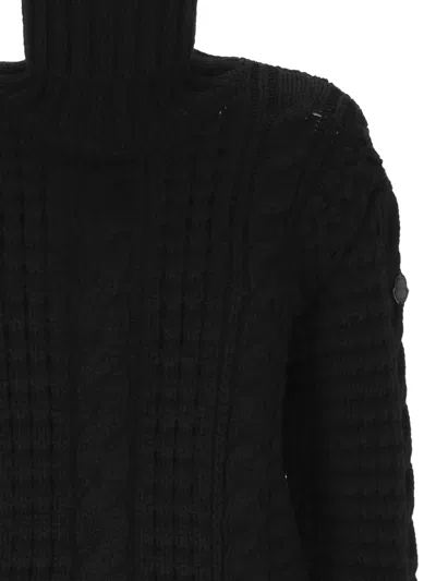 Moncler X Ee72 By Edward Enninful Virgin Wool Sweater In Black