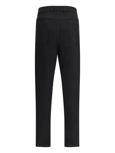 Zegna Roccia Five-pocket Jeans In Black