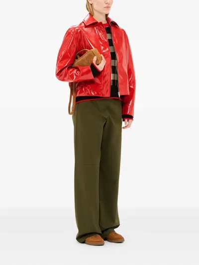 Msgm Check Sweatshirt In Multi