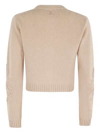 花卉刺绣纽扣开衫