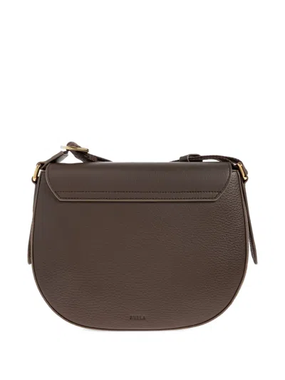 Furla Small Lotus Shoulder Bag In Brown