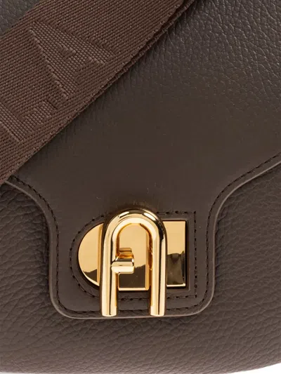 Furla Small Lotus Shoulder Bag In Brown
