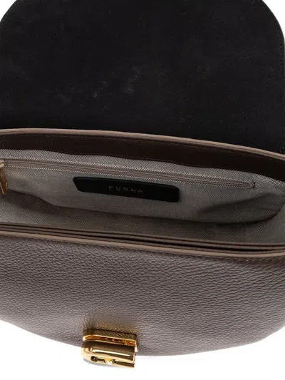 Furla Small Lotus Shoulder Bag In Brown